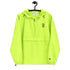 Baseball &God Vertical Onyx Embroidered Champion Packable Jacket